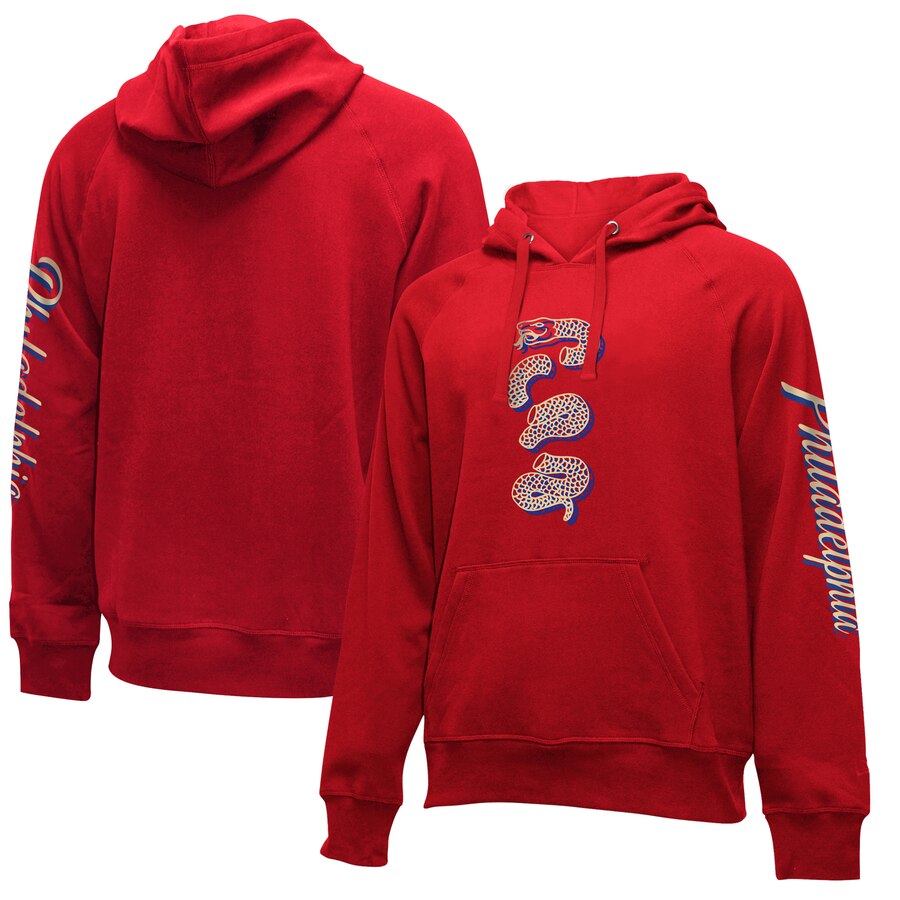 NBA Philadelphia 76ers New Era 201920 City Edition Pullover Hoodie Red->milwaukee bucks->NBA Jersey